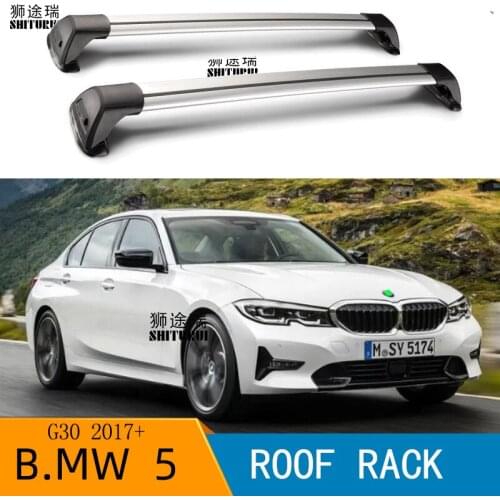 For B.WM 5-Series, 4-dr Sedan, 2017 2018 2019 2020 2021 g30 Serultra quiet truck roof bar car special aluminum alloy belt lock