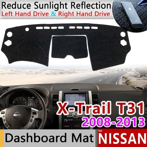 For Nissan X-Trail T31 2008~2013 Anti-Slip Mat Dashboard Cover Pad Sunshade Dashmat Accessories 2009 2010 2011 X Trail XTrail