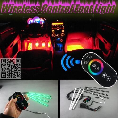 For All Car Digital Wireless Control Color Neon Glow Interior Under Dash Footwell Floor Decorative Atmosphere Seat Accent Light