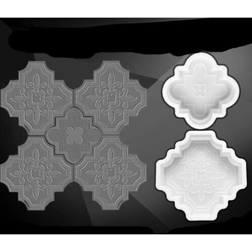 Concrete Stepping Stones Garden Paving Molds Plastic Path Maker Decorating Road Paver Mould