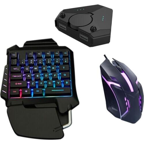 RISE-Controller for PUBG Gaming Keyboard Mouse Converter Kit Bluetooth 5.0 Mobile Controller for IOS Android Game