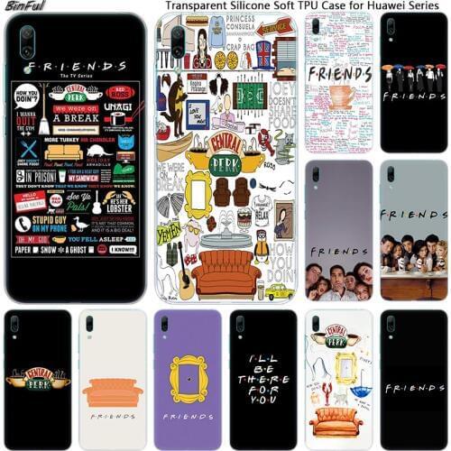 Friends Together Soft Silicone Phone Case for Huawei Mate 10 20 Lite Pro Enjoy 9S Y9 Y7 Y6 Y5 2019 2018 Pro 2017 Fashion Cover