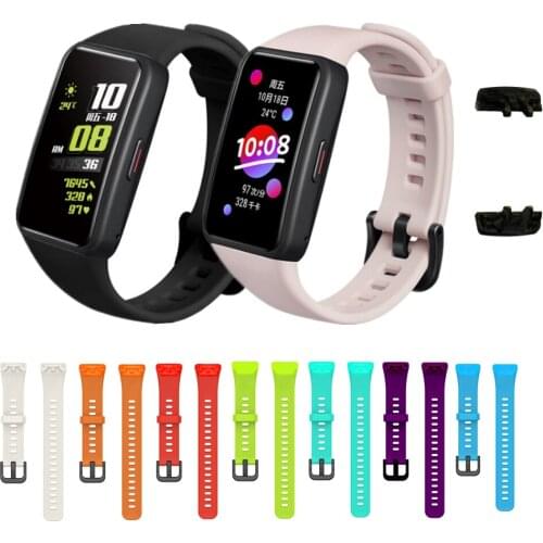 Soft Silicone Sport Band for Honor Band 6 Wristband Bracelet Colorful Replacement Wrist Strap Bands for Huawei Honor Band 6
