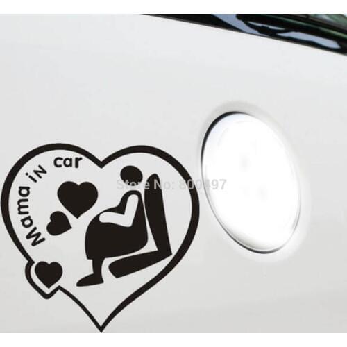 Newest Design Funny Car Sticker Mama in Car Decal for Toyota Ford Chevrolet Volkswagen Tesla Honda Hyundai Kia Lada