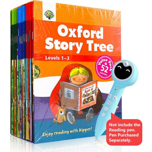 1 Set 52 Books 1-3 Levels Oxford Story Tree Baby English Reading Picture Book Story Kindergarten Educational Toys For Children