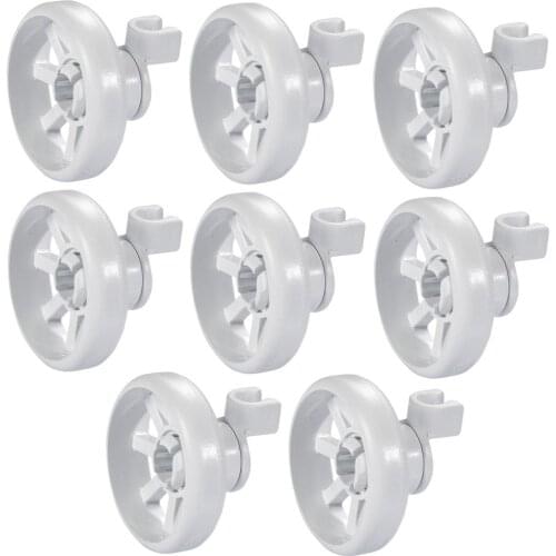 Dishwasher Parts Siemens Compatible Dish Wash Rack Cylinder Basket Wheel BOTTOM Wheel 8 Pcs AHT-ST0001-8