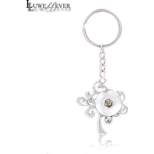 Interchangeable Top Popular 031 Fashion Metal Key Chains Fit 18mm Snap Button Keychain Jewelry For Men Women Key Rings Gift