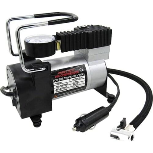 Portable 80PSI Super Flow DC 12V Metal Air Compressor Tyre Inflator Car Air Pump Vehicle Pump Electric Pressure Gauge