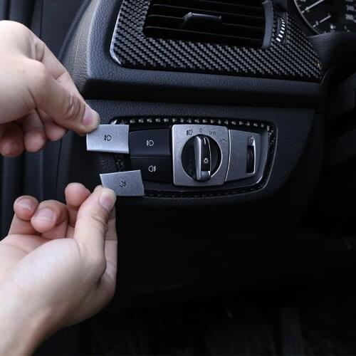 For BMW 1 Series12-18 2 Series14-19 3 Series 13-18 x5 14-18 X6 15-19 Headlight Switch Decoration Patch Car Interior Accessories