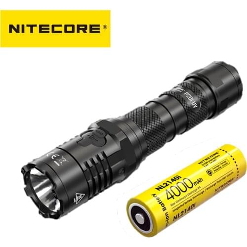 NITECORE P20i UV 1800 Lumens Self DefenseTactical Flashlight Rechargeable Dual Light Source UV Searchlight With NL2140i Battery