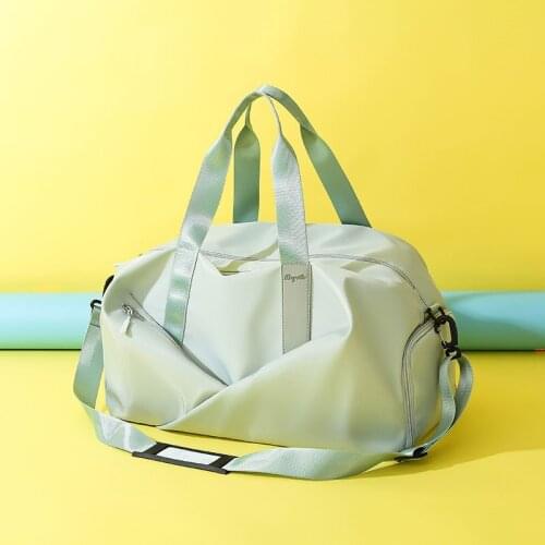 Sports Gym Bag Womens Wet and Dry Separation Shoe Position Yoga Bag Large Capacity Hand-Held Luggage Bag Outdoor Travel Bag