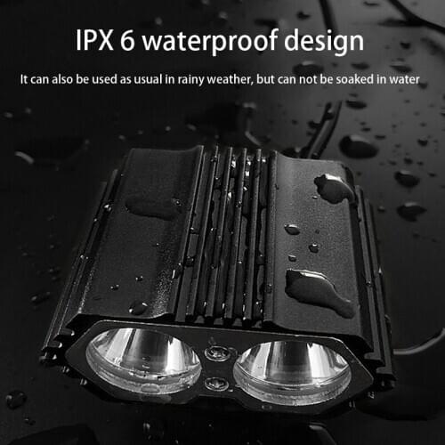 T6 Waterproof Bicycle Lights Usb Charging Headlight Bike Light Front Cycling Flashlight Lamp Cycling Equipment Black