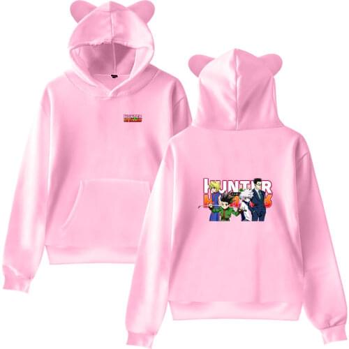 Hunter x Hunter Hoodie Anime Sweatshirt Harajuku Cat Ears Kids Hoodie Personality Boys Cotton Childrens hoodie