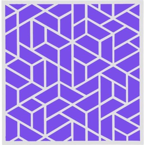 15*15 Geometry Layering Stencils graffiti hand copied board hollowed out photo album graphic spray painting tool