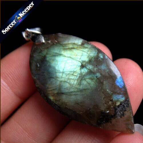 Women & Men Fashion Jewelry Pendants Necklaces With Chain Wholesale Labradorite Moonstone Quartz Stone Colares Femininos SS153