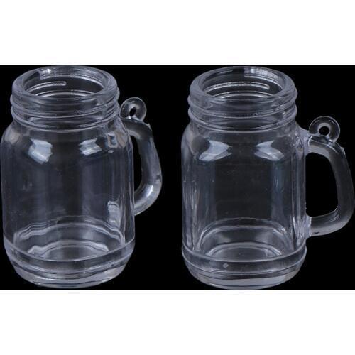 1:12 1:6 Miniature Cup Dollhouse Craft Home Decor DIY Plastic Transparent