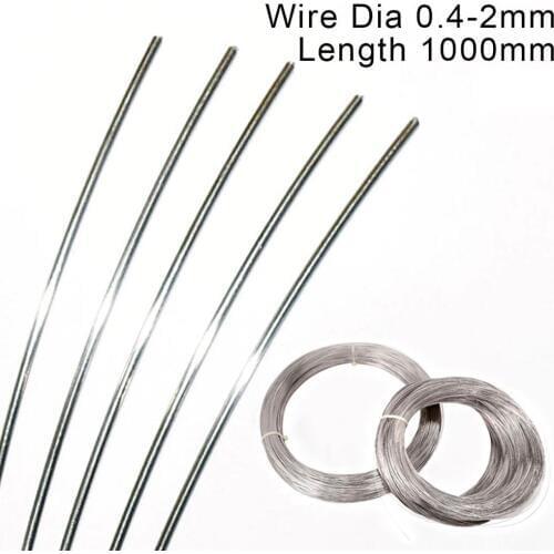 1 Meter 304 Stainless Steel Spring Wire 0.4/0.5/0.6/0.7/0.8/1/1.2/1.5/1.8/2mm Spring Steel Wire