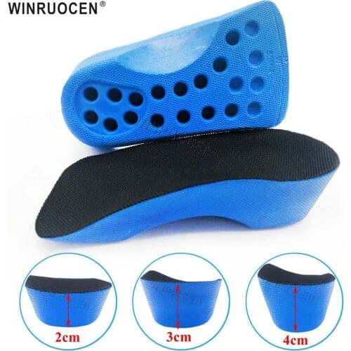 2-4cm Invisible Inner Height Increase Insole Height Lift Half Insole Shoe Heel Insert Taller Women Men Unisex Quality Foot Pads