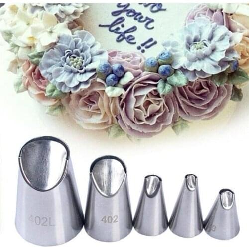 5pc/set chrysanthemum Nozzle Icing Piping Pastry Nozzles Tip Kitchen Gadget Baking Accessories Making Cake Decoration Tool