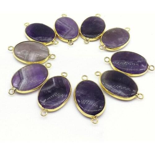 5pcs/set Nature Rose Quartzs Amethysts Necklace Pendant Charm 100% Really Color Not Glass Not Men Made