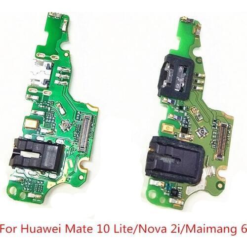 5PCS/Lot Original USB Charging Port Dock Connector Charger Board Flex Cable For Huawei Mate 10 Lite/Nova 2i/Maimang 6