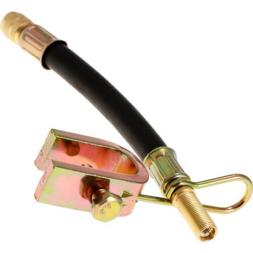 Car Flexible Rubber Wheel Tyre Tire Valve Adapter with Metal Clip