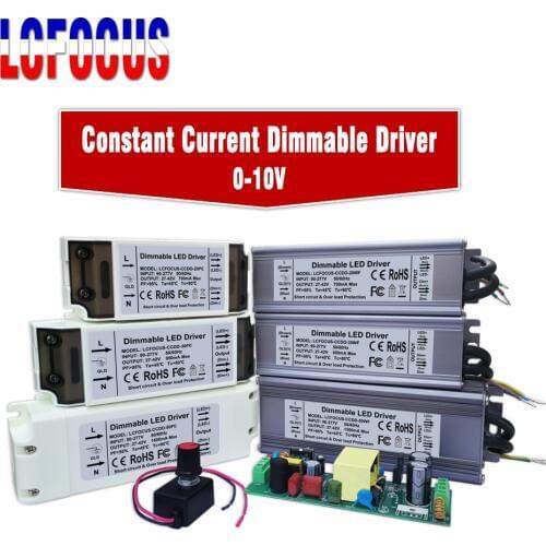 0-10V Dimmable LED Driver 1W 3W 5W 10W 20W 30W 50W 100W 150W 200W 300W Dimming Lighting Transformers Power Supply For Lamp Light