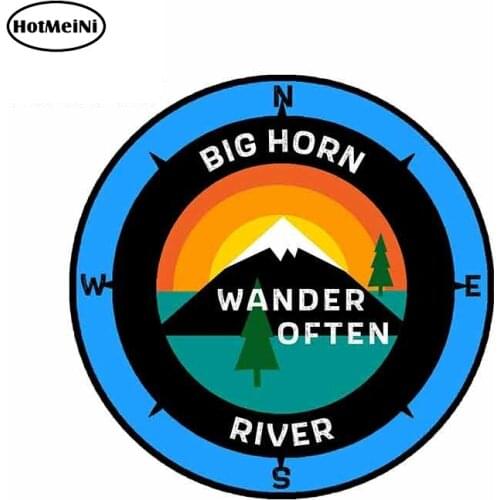 HotMeiNi 13cm x 13cm for Bighorn River Montana Graphics Funny Car Stickers and Decals Car Wrap Vinyl Car Door Protector