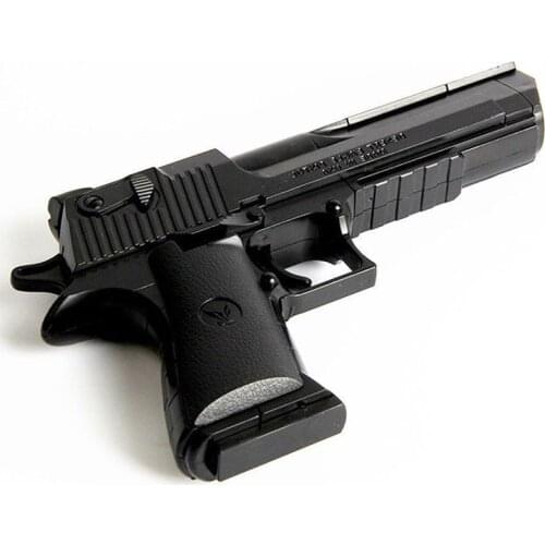 Diy Building Block Toy Gun Desert Eagle Assembly Toy Brain Game Model Plastic Childrens Toy Pistol Birthday Gift