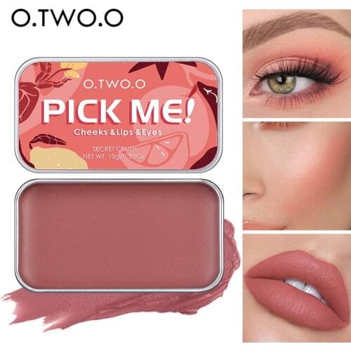 O.TWO.O Multi-Use Makeup Palette Set 3 In 1 Lipstick Blush Soap Eyeshadow Palette Waterproof Long-Lasting Cosmetics For Face