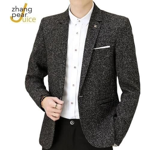 Mens Cotton Linen Blazer Jacket Fashion Casual Suit Jacket Mens Business Blazer Veste One Button Slim Fit Men Suit Blazers