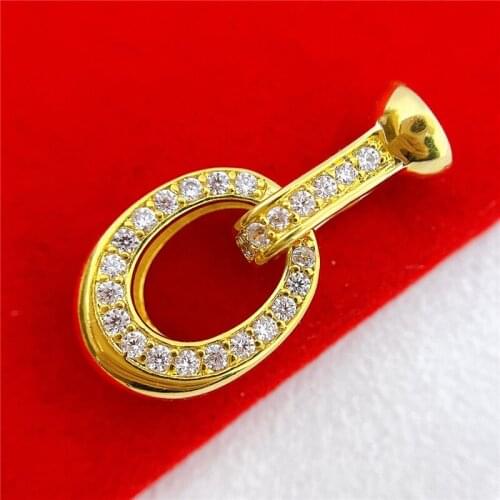 Wholesale DIY Natural Stones Beads Jewelry Making Accessories Silver/Gold/Rose Gold Metal Connector Clasps Findings