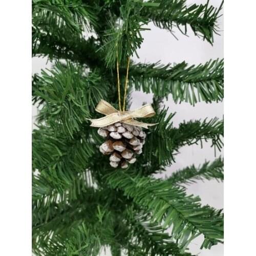 Christmas Tree Ornament Profitable Cones Fancy Pendant 6 Pcs 5cm christmas decorations рождественские украшения