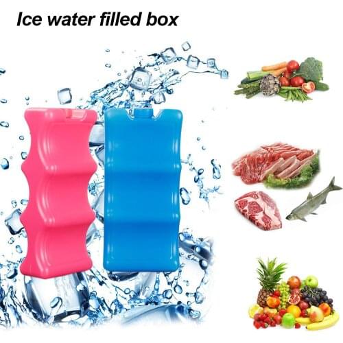 Portable Refrigerator Reusable Ice Pack Cooler Water Injection Box Beverage Freezer For Picnic Travel Food Preservation