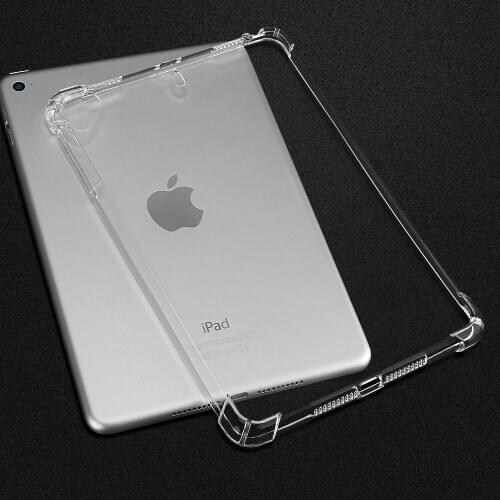 Shockproof silicone case for iPad Mini Mini 1 2 3 flexible bumper clear transparent back cover Airbag anti-drop Soft TPU Case