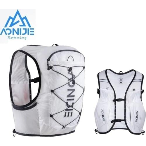 AONIJIE Ultralight Running Hydration Pack White Trail Running Vest Backpack For Ultra Trail Marathon Cycling Run Bag C9108