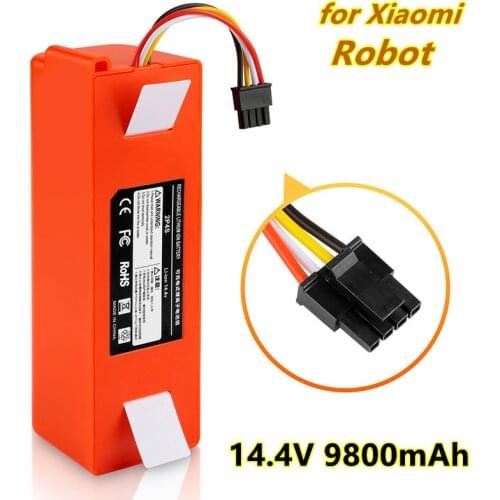 New9800mAh Robotic Vacuum cleaner Replacement Battery for Xiaomi Robot Roborock S50 S51 S55 Accessory Spare Parts li-ion battery