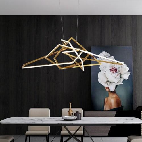 Modern Gold Led Chandeliers Lighting Living Room Decor Led Chandelier Lamp Indoor Hanging Light Lamparas Suspension Luminaire