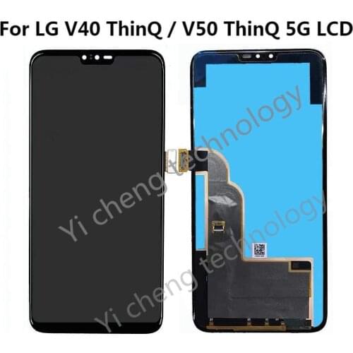 For LG V40 ThinQ V50 ThinQ 5G LCD Screen Touch Panel Screen Digitizer Assembly replacement For LG V40 V50 LCD V405 LM-V500EM