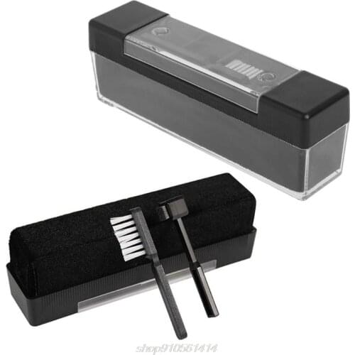 1Set Carbon Fiber Velvet Anti Static Clean Brush Cleaner Remover for Phonograph Turntable LP Vinyl Records J04 21 Dropshipping