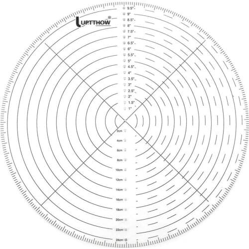 10inch Acrylic Round Center Finder Compass Versatile For Woodturners Bowls Lathe Turning Drawing Circles Sewing Ruler Template