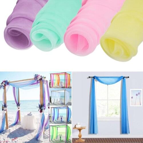 150cmx200cm Crystal Organza Tulle Wedding Backdrop Decoration Organza Baby Shower Birthday Party Event Decor Diy Supplies