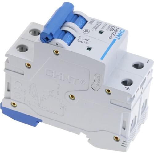 2Pole 6Amp DC220V 400V 6KA CHNT NB1Z-63 DC MCB Circuit breaker