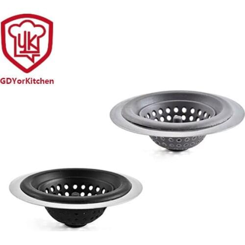 2psc Kitchen silicone sink filter mesh Sewer anti-plugging and anti-blocking drainage floor drain net kitchen supplies