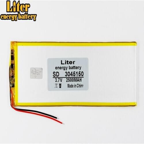 3.7V,2500mAH,[3045150] ; polymer lithium ion / Li-ion battery for tablet pc,power bank,mp4,cell phone,speaker