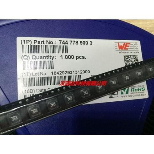 7447789003 screen closed power inductors 7332-3R3 3.3UH 3.42A 7 * 7 * 3.2