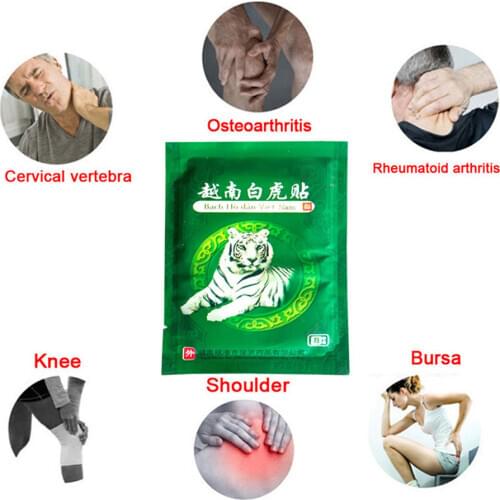 8pcs Medical Vietnam White Tiger Balm Analgesic Plaster For Arthritis/Neck/Joint/Lumbar Pain Relieving Patch Muscle Pain Relaxat