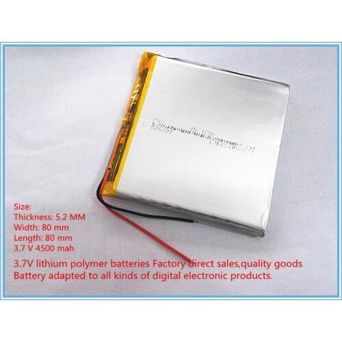 Tablet battery polymer li-ion battery rechargeable battery 3.7 V 528080 mobile power tablets 4500MAH