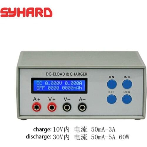 EBC-A05+ Electronic Load Battery Capacity Charge Discharge Tester 5V12V24V Portable Power Performance Electronic Load Test