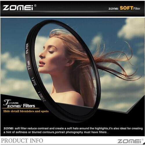 Zomei 52/55/58/62/67/72/77mm Special Effect Soft Focus Filter Diffusion Filter for Canon Nikon Sony Olympus Pentax Samsung Lens